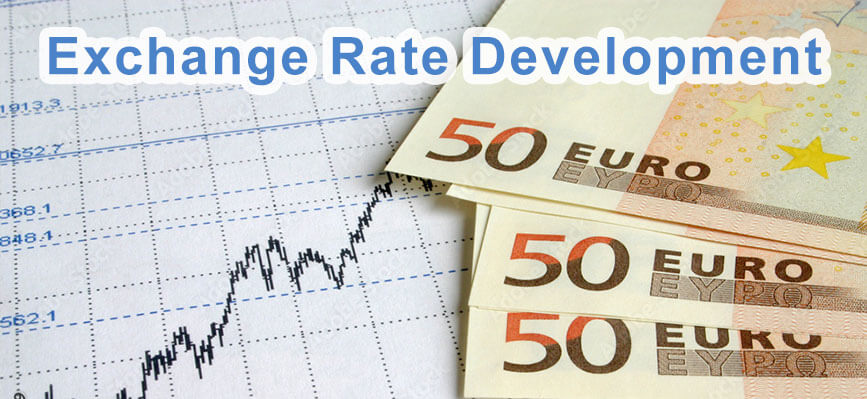 Exchange rate development and history